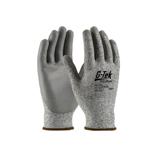 Pip G-Tek Polykor Seamless Knit Blended Glove Polyurethane Coated Flat Grip, XXXL, 12pk 16-150/XXXL - main